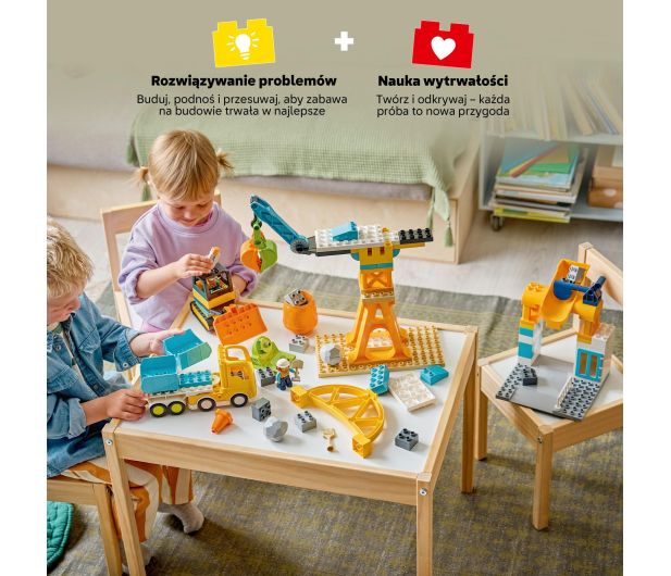 LEGO DUPLO 10476 Plac budowy z pojazdami 3 w 1 - 1473399 - zdjęcie 5